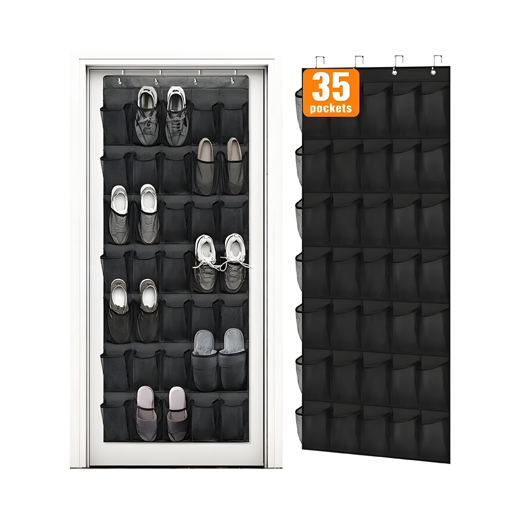 Mirthly 35-Pocket Over-the-Door Shoe Organizer