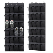 Black 24-pocket over-the-door organizer