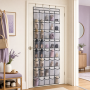 Mirthly 35-pocket over-the-door organizer in a home entryway