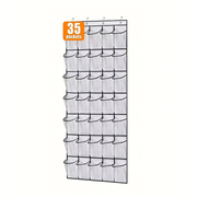 White 35-pocket over-the-door organizer