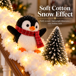 Light-up snowy penguin stair garland — product view 4