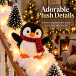 Light-up snowy penguin stair garland — product view 8
